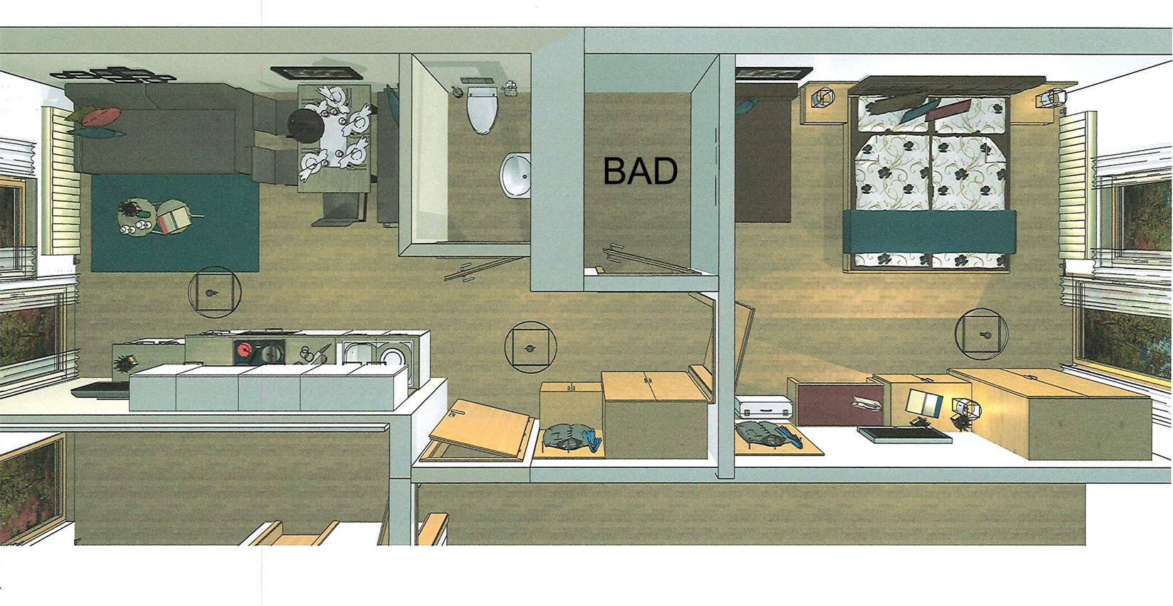 05 hotel gruenmoos grundriss fewo2 5